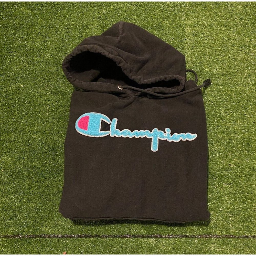 Champion Reverse Weave Spell Out Script Hoodie Sw… - image 2